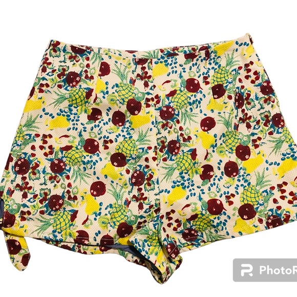 Lily Brown Japan tropical floral lined shorts medium hard to find! - Picture 1 of 7